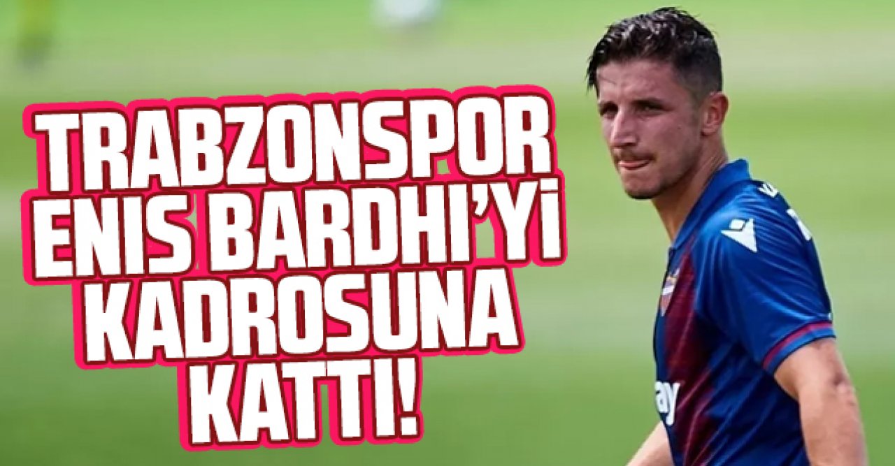 Trabzonspor Enis Bardhi'yi kadrosuna kattı.