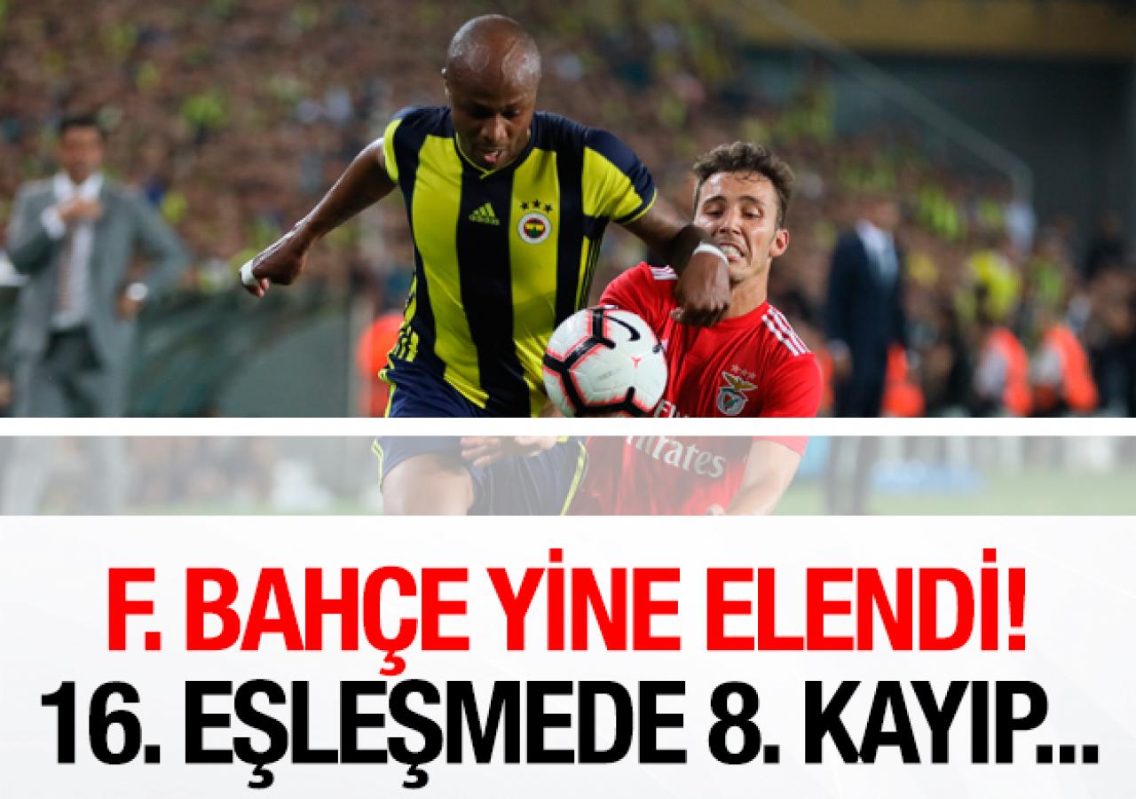 Fenerbahçe yine kaybetti! 16. eşleşmede 8. kez elendi