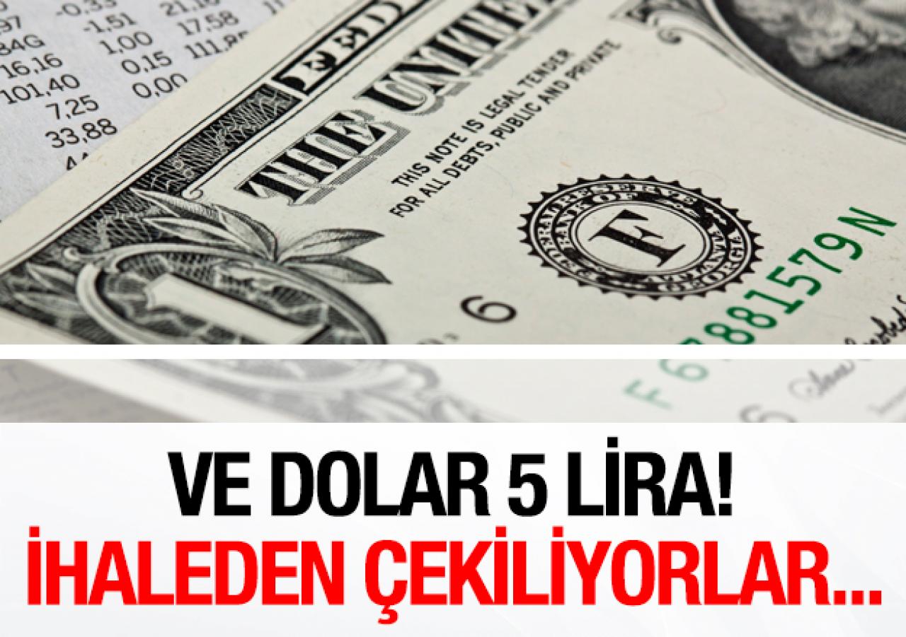 Dolar 5 liraya düştü!