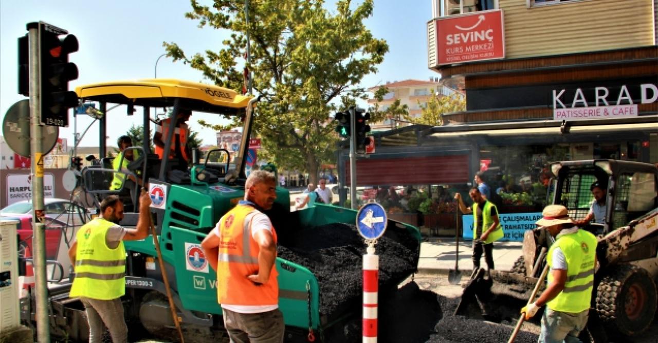 Maltepe’nin cadde ve sokaklarında asfalt serimi başladı