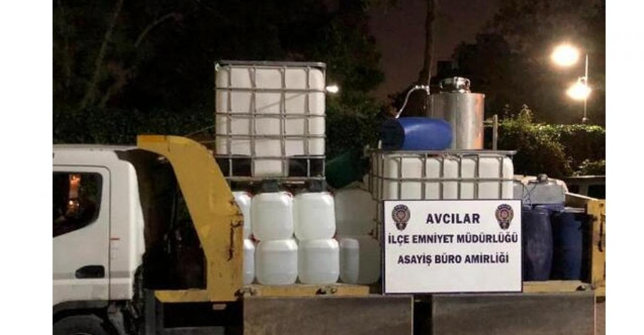 Avcılar’da kaçak alkol imalathanesine baskın