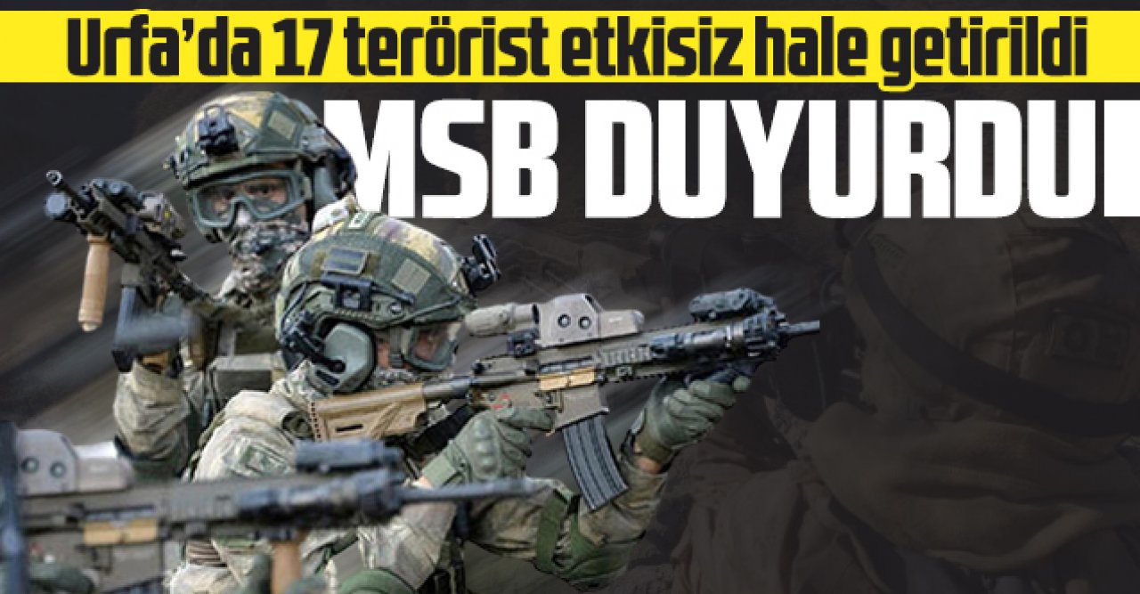 Şanlıurfa'da 17 terörist etkisiz hale getirildi