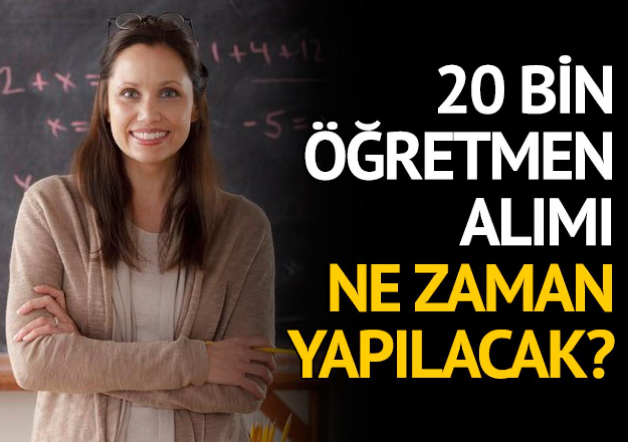 MEB sözleşmeli 20 bin öğretmen alımı ne zaman yapılacak? Binlerce aday sabırsız