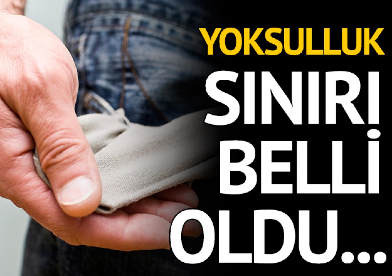 Yoksulluk sınırı 5 bin 904 lira