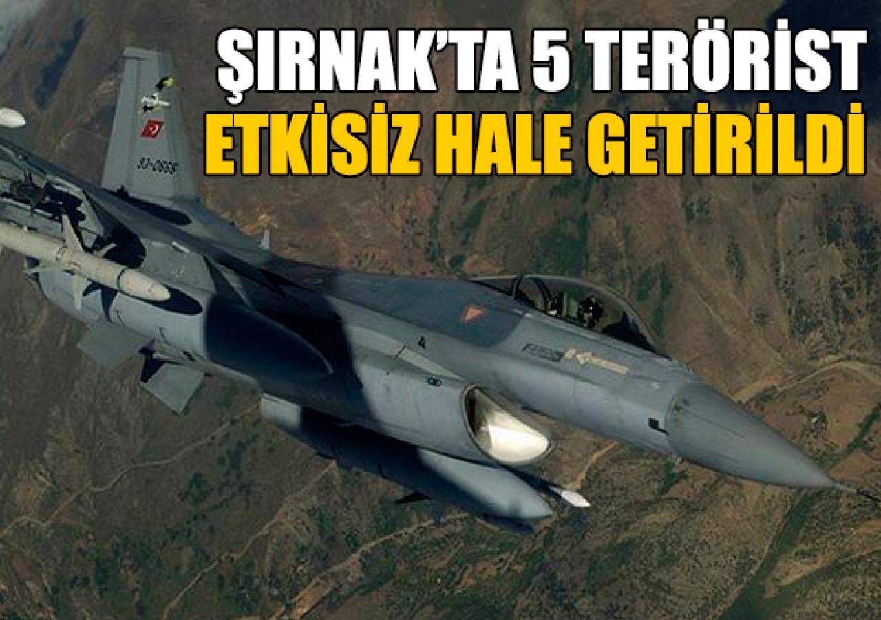 5 PKK'lı terörist etkisiz hale getirildi