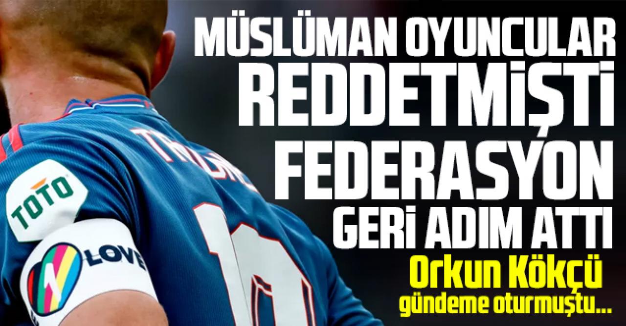 Orkun Kökçü'nün takmadığı LGBT destekçisi pazubant, Hollanda Futbol Federasyonu'na geri adım attırdı