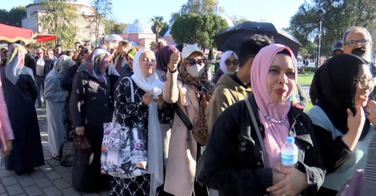 Ayasofya'da yoğunluk