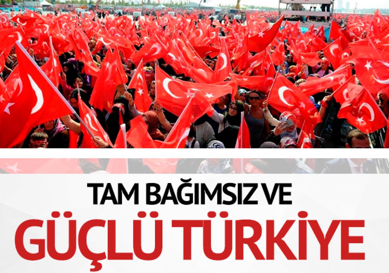 Tam bağımsızlık ve güçlü Türkiye