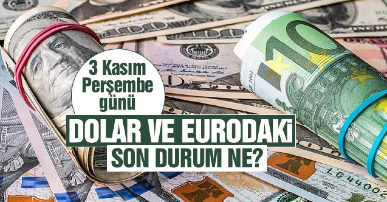 3 Kasım 2022 Perşembe dolar ve euro fiyatları! Döviz alış ve satış son dakika