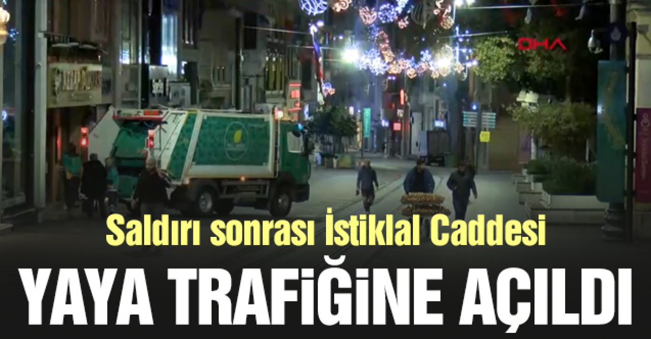 İsitklal Caddesi yaya trafiğine açıldı