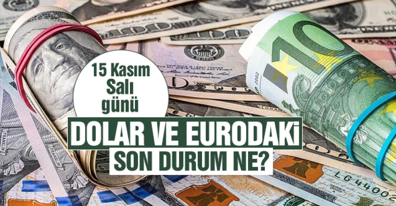 15 Kasım Salı dolar ve euro güne nasıl başladı? Alış ve satış fiyatları