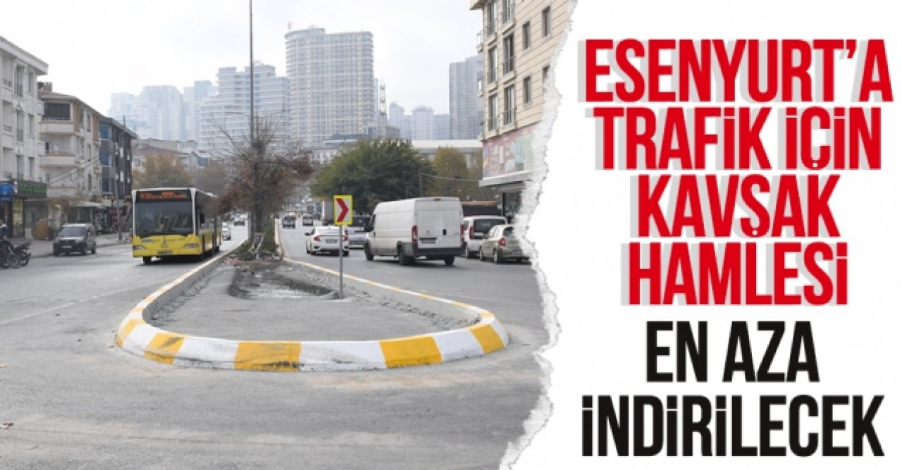 Esenyurt'ta trafik yoğunluğu en aza indiriliyor