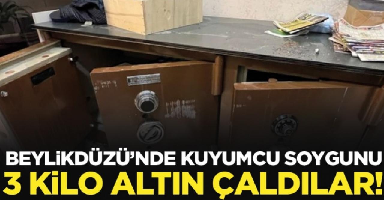 Beylikdüzü'nde büyük soygun; 3 kilo altın çaldılar!