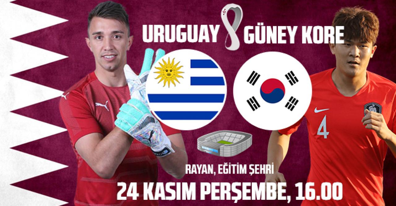 CANLI İZLE Uruguay Güney Kore Dünya Kupası maçı saat kaçta ve hangi kanalda?