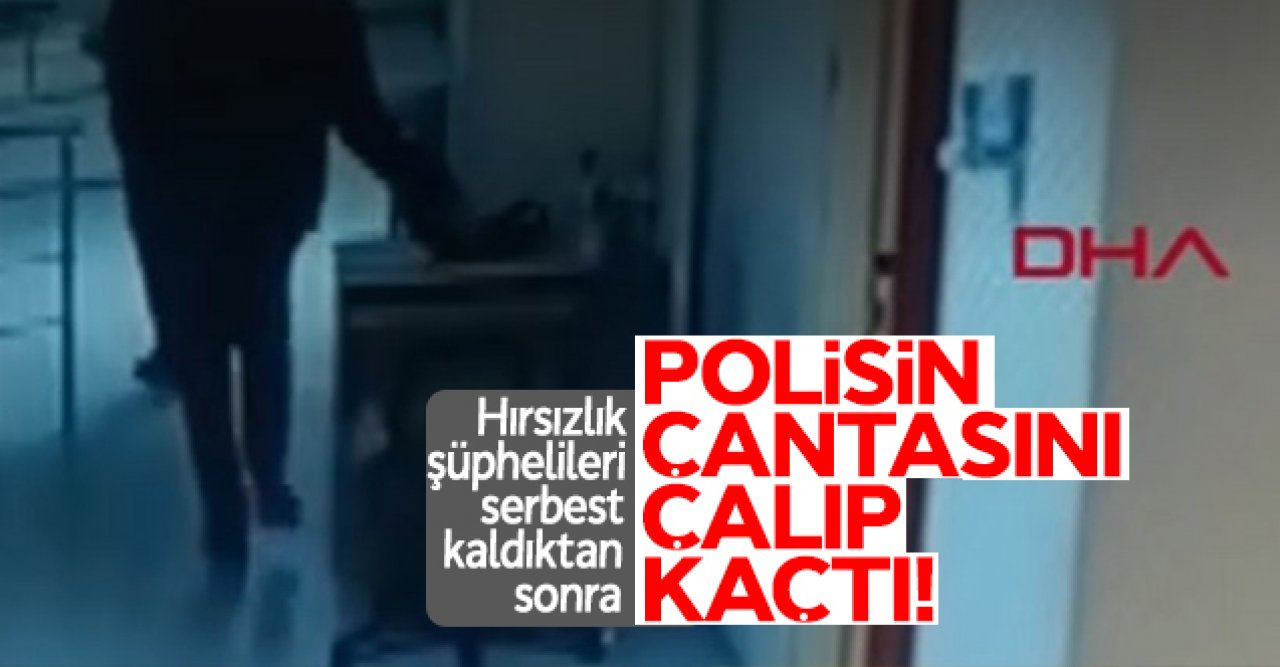 Esenyurt'ta serbest kalan hırsızlık şüphelileri polisin çantasını çaldı