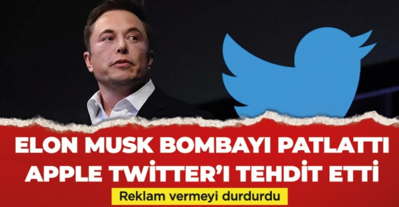 Elon Musk bombayı patlattı! Apple, Twitter'ı tehdit etti