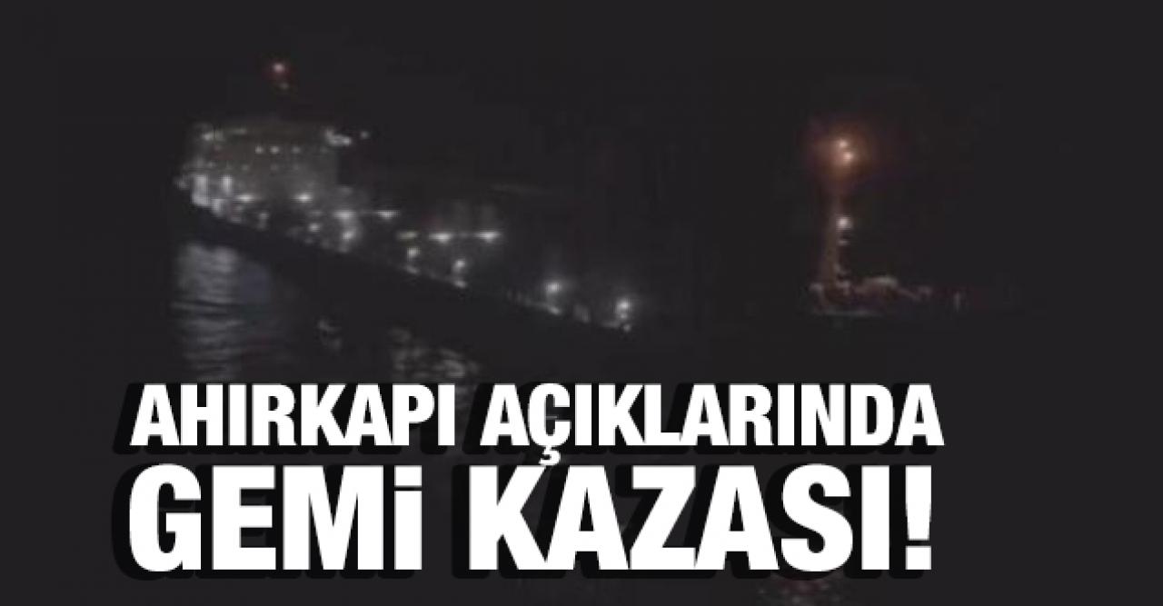 Ahırkapı açıklarında gemi kazası