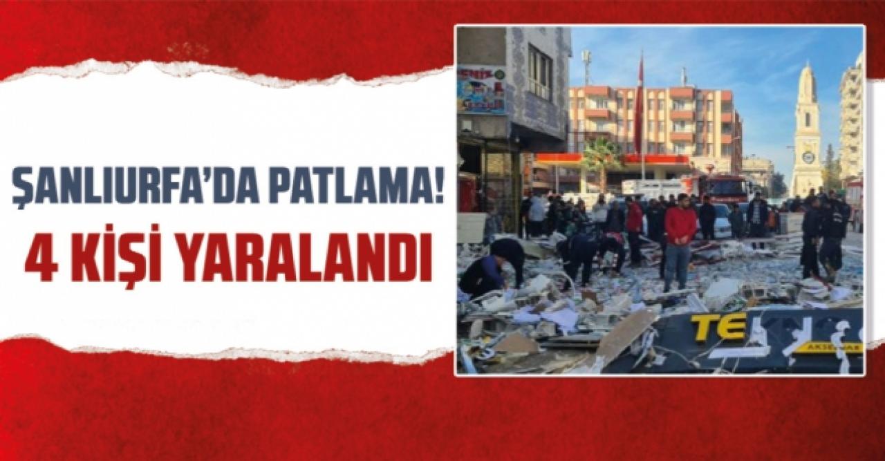 Şanlıurfa'da bir iş yerinde patlama meydana geldi