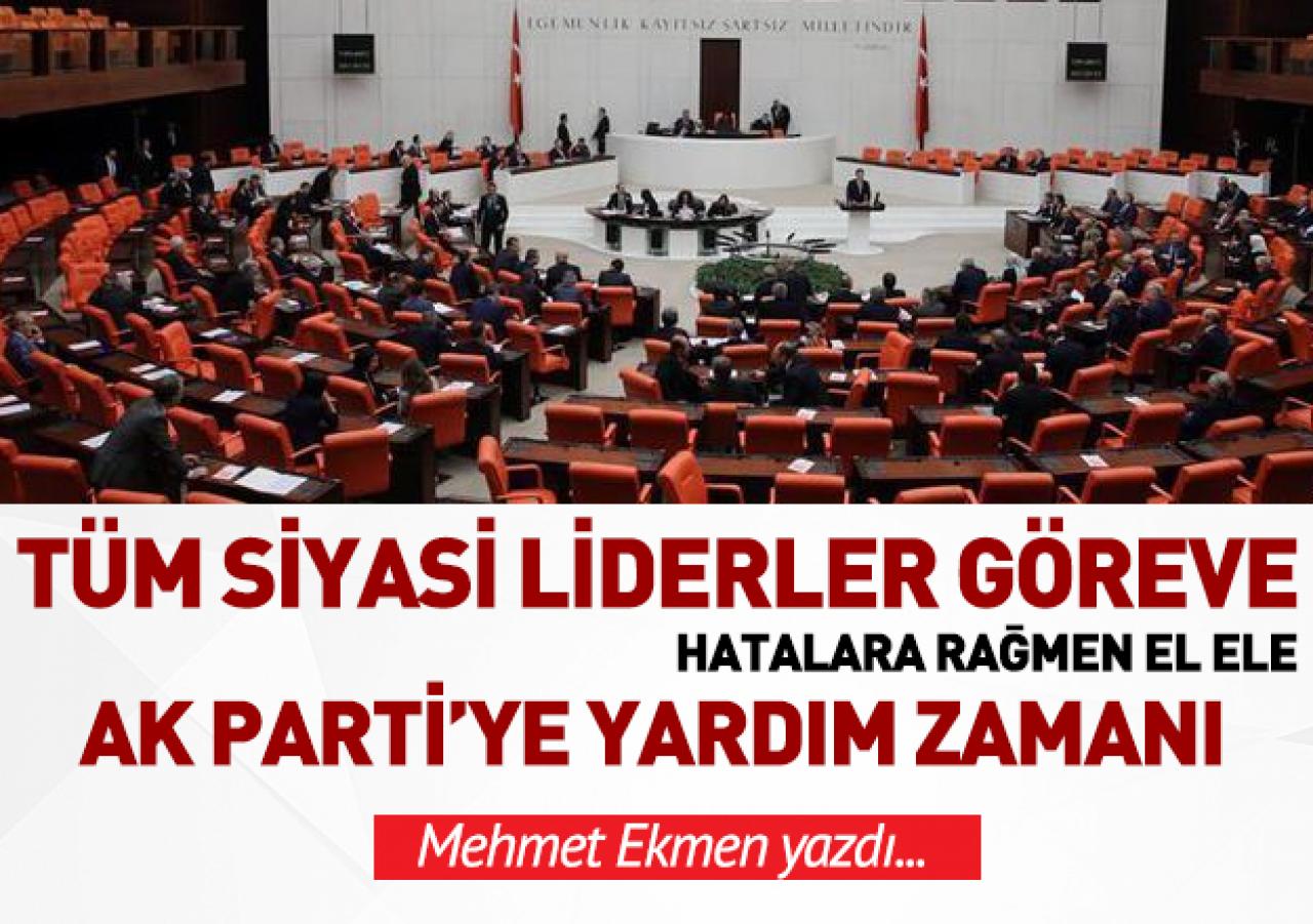 Tüm siyasi parti liderleri görev başına