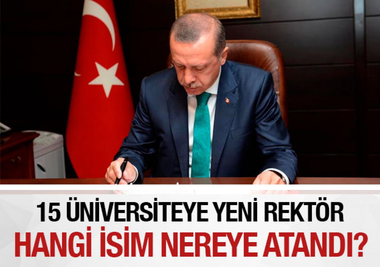 15 üniversiteye rektör ataması! 6 Eylül 2018 Resmi Gazete kararları