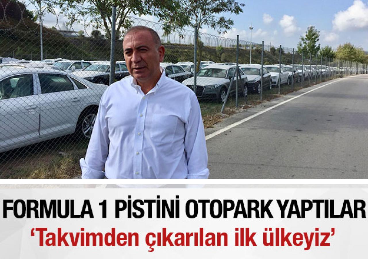 Formula pistini otopark yaptılar