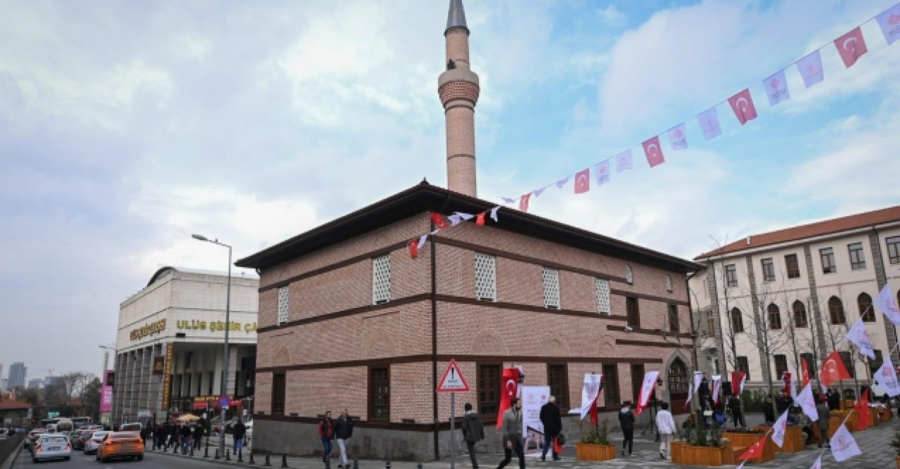 Ankara'da tarihi cami açıldı