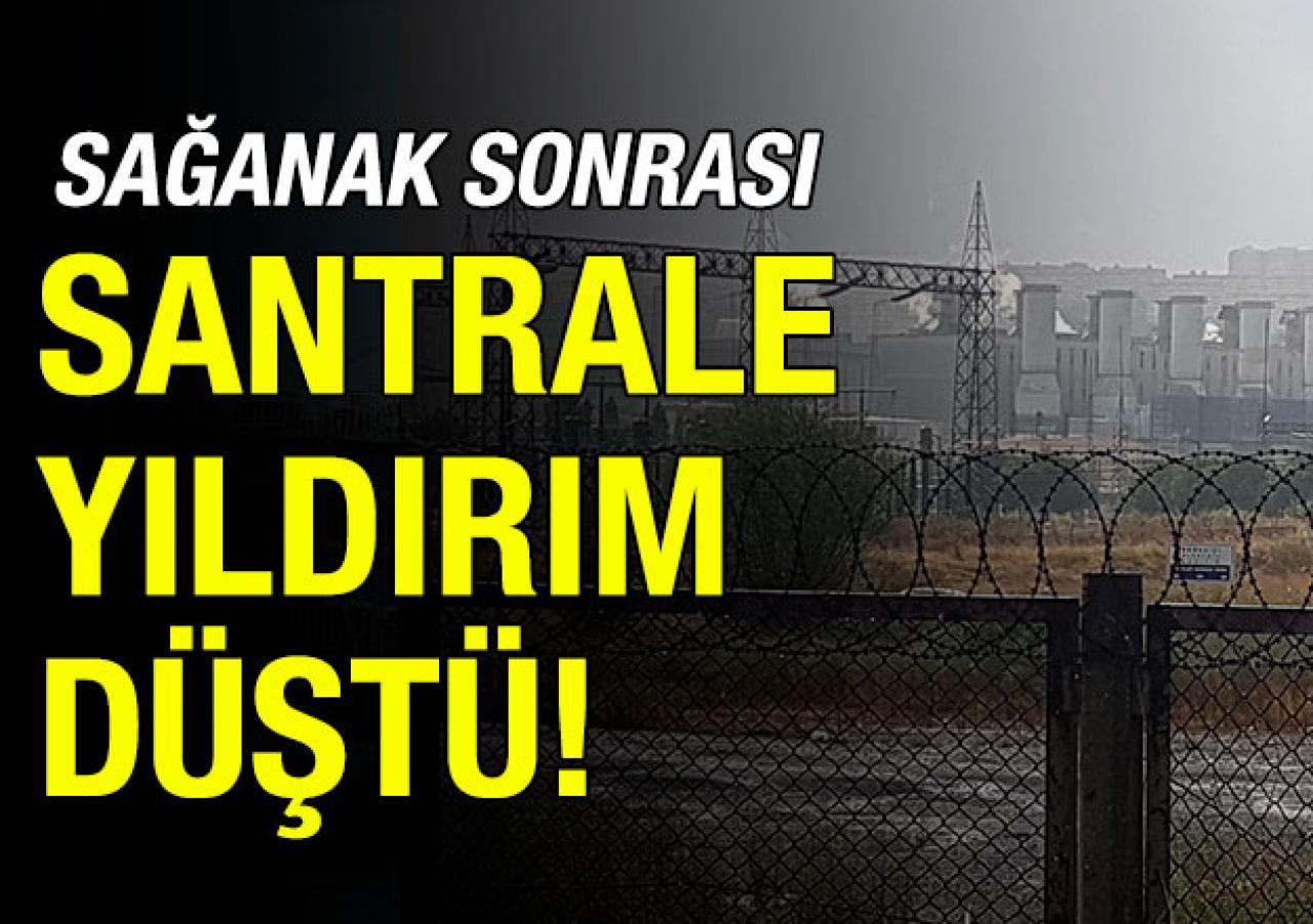 Çevrim santraline yıldırım düştü