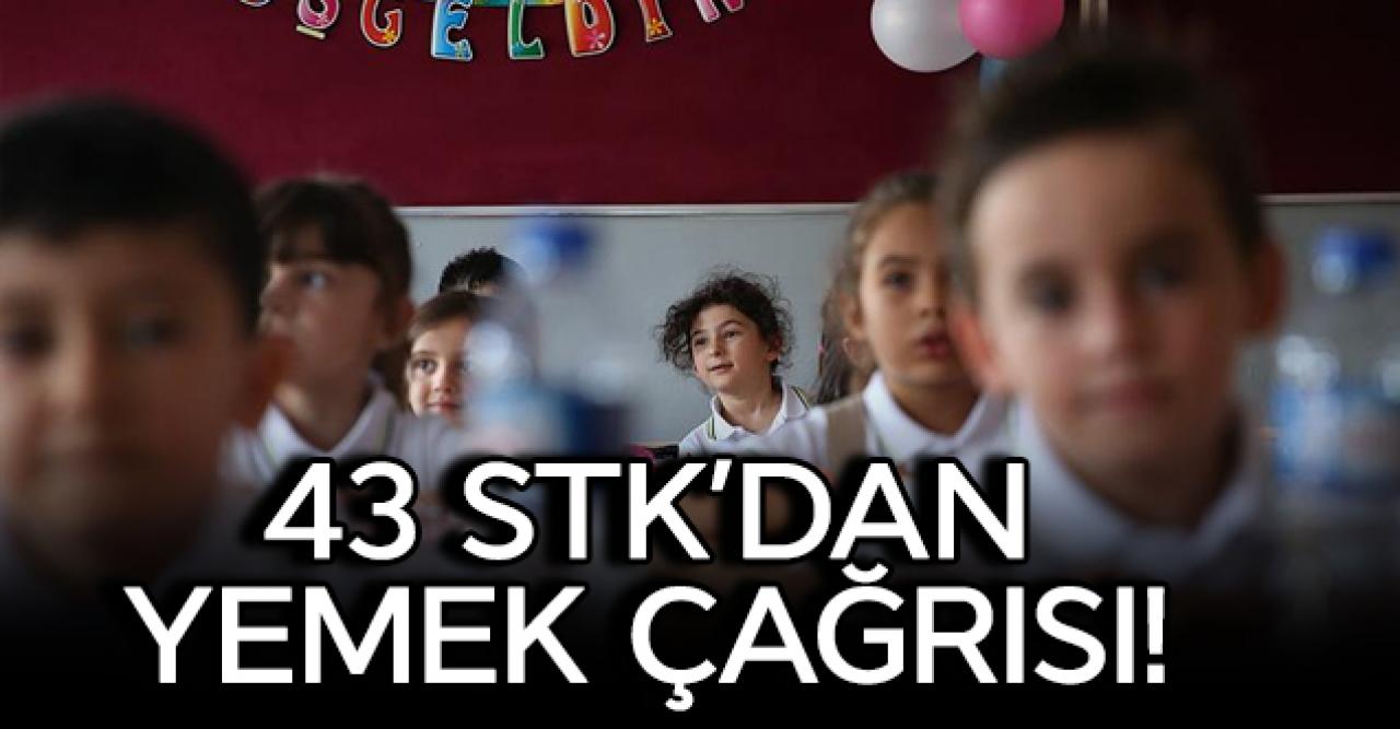 43 sivil toplum kuruluşu "Okullarda ücretsiz yemek verilsin" çağrısı yaptı