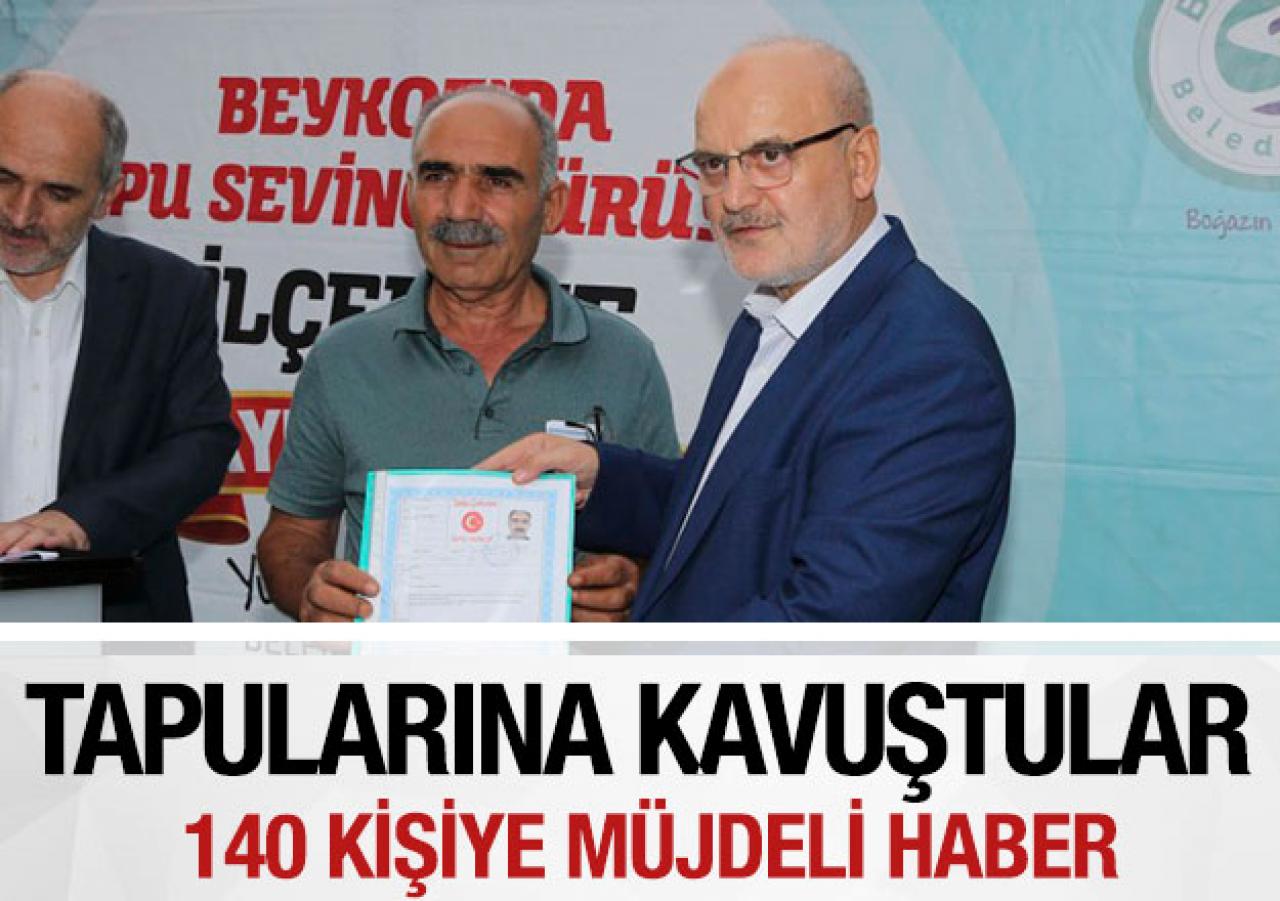 Beykozlular tapularına kavuştu