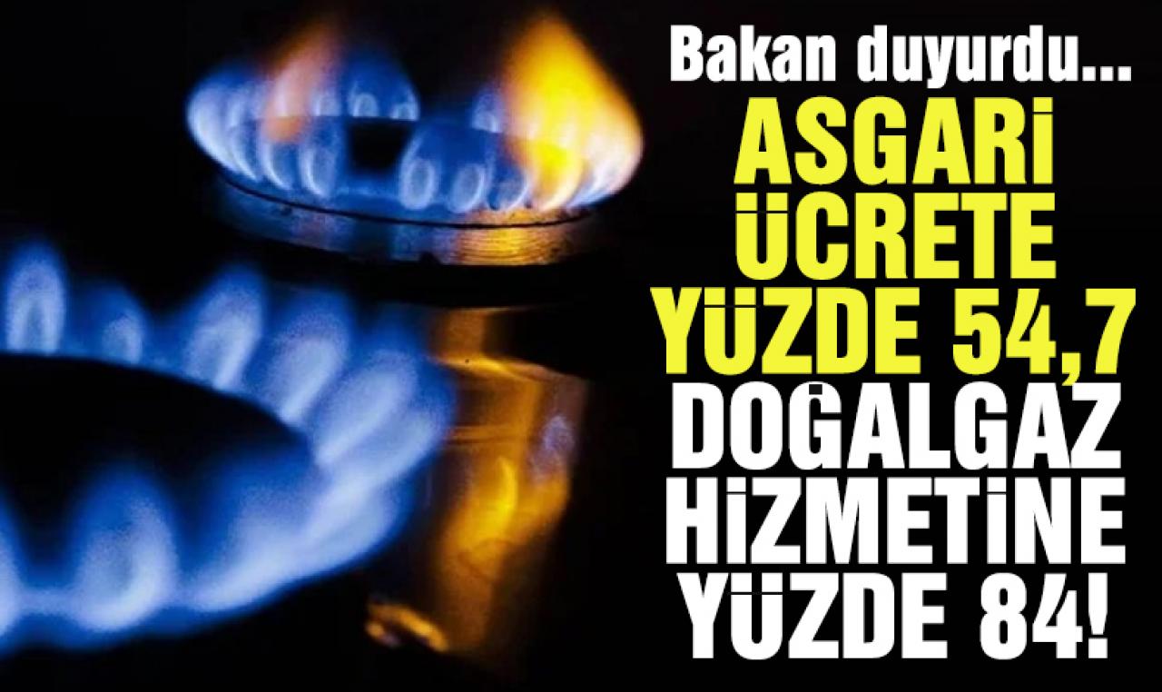 Doğalgaz hizmet bedellerine yüzde 84 zam!