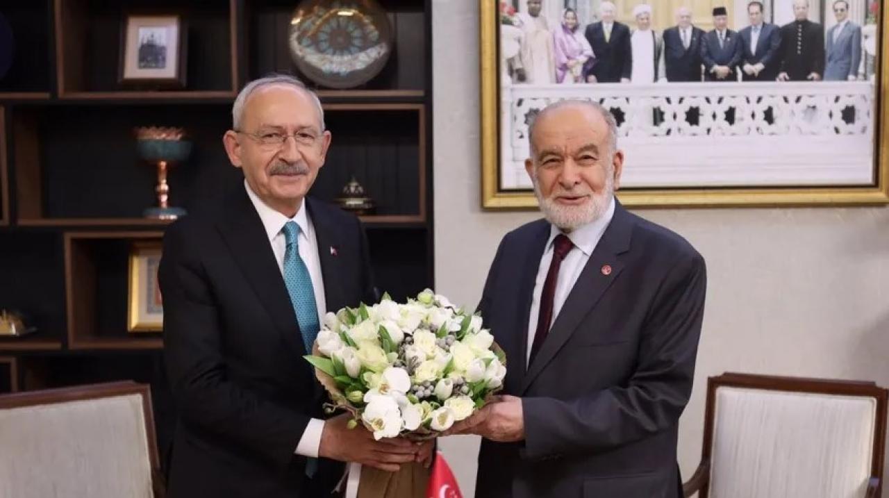 Kılıçdaroğlu'ndan Temel Karamollaoğlu'na geçmiş olsun ziyareti