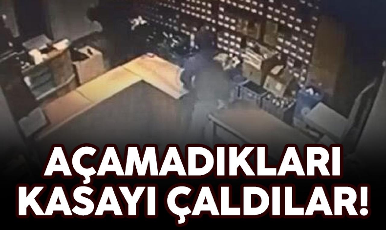 Gaziosmanpaşa'da hırsızlar açamadığı kasayı çaldı!