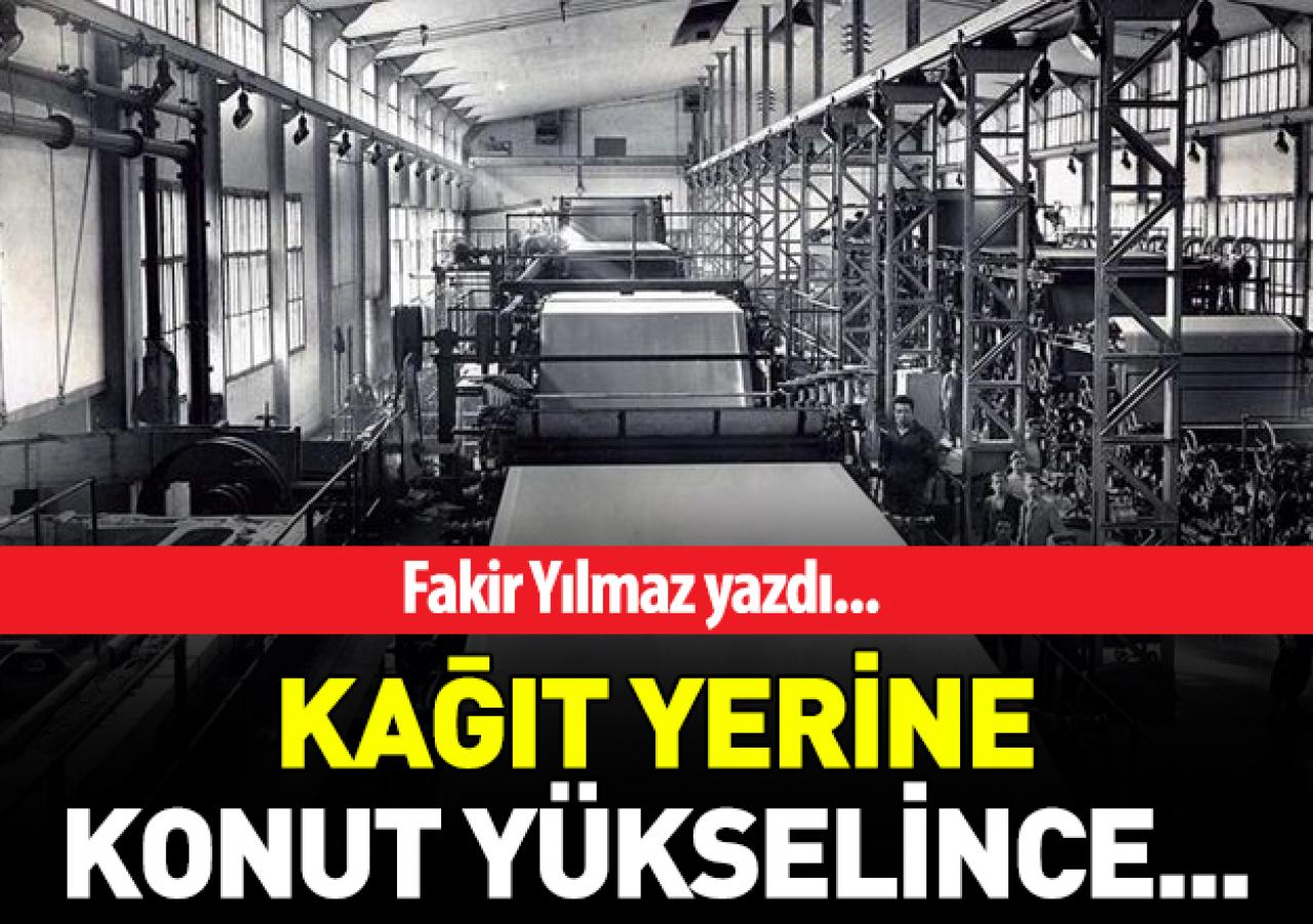 Kağıt yerine konut yükselince...