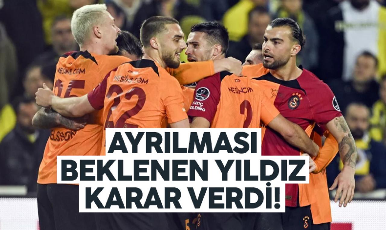 Galatasaray'ın yıldızı kararını verdi! Takımdan ayrılacak mı yoksa kalacak mı?