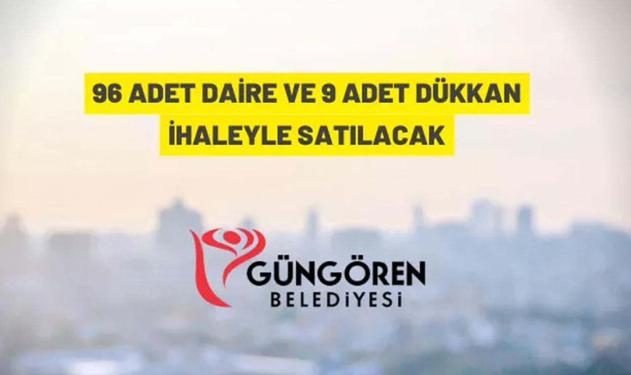 Güngören Belediyesi 96 adet daireyi ve 9 adet dükkanı ihaleyle satacak