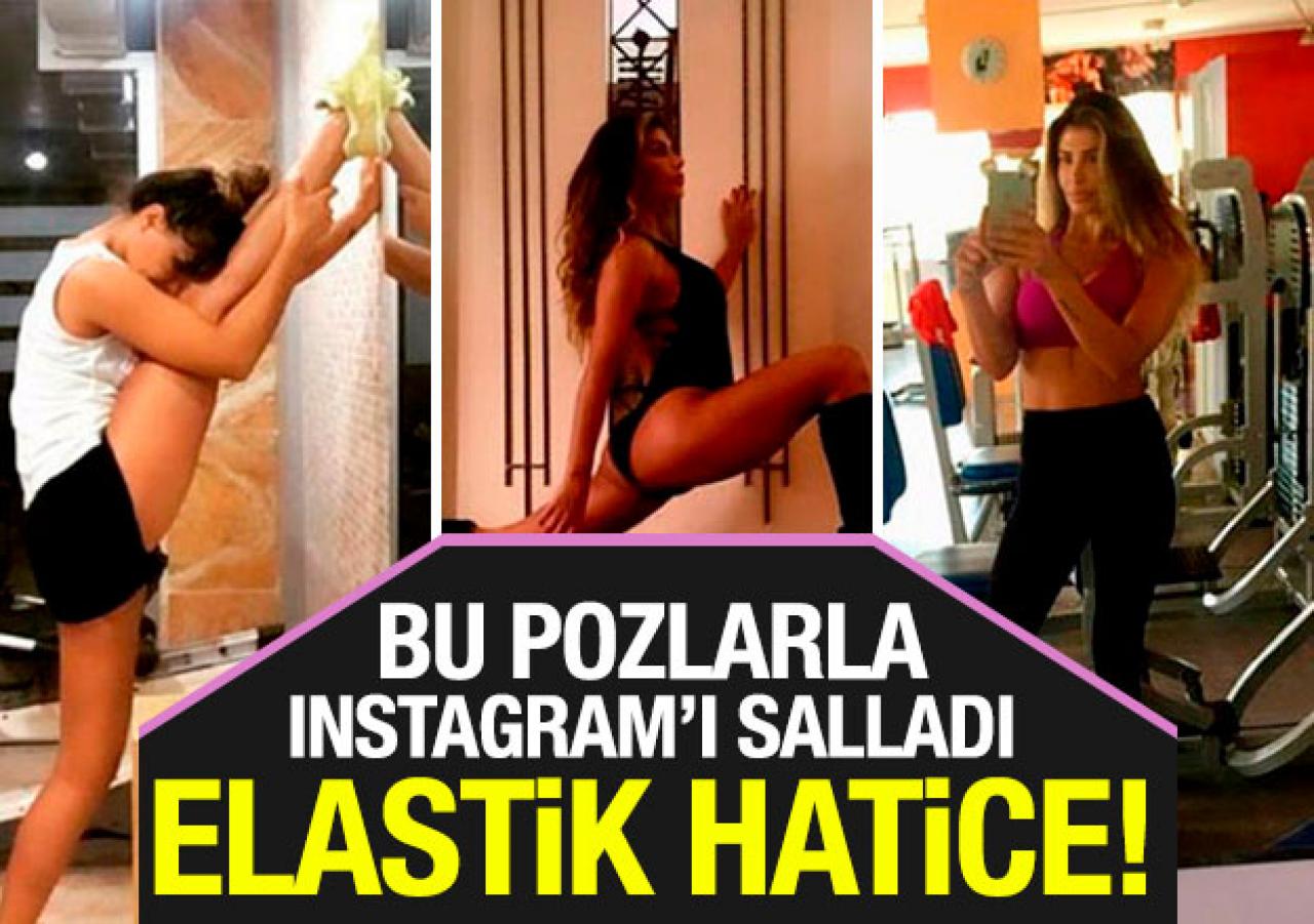 Hatice'den sosyal medyayı sallayan bacak hareketleri