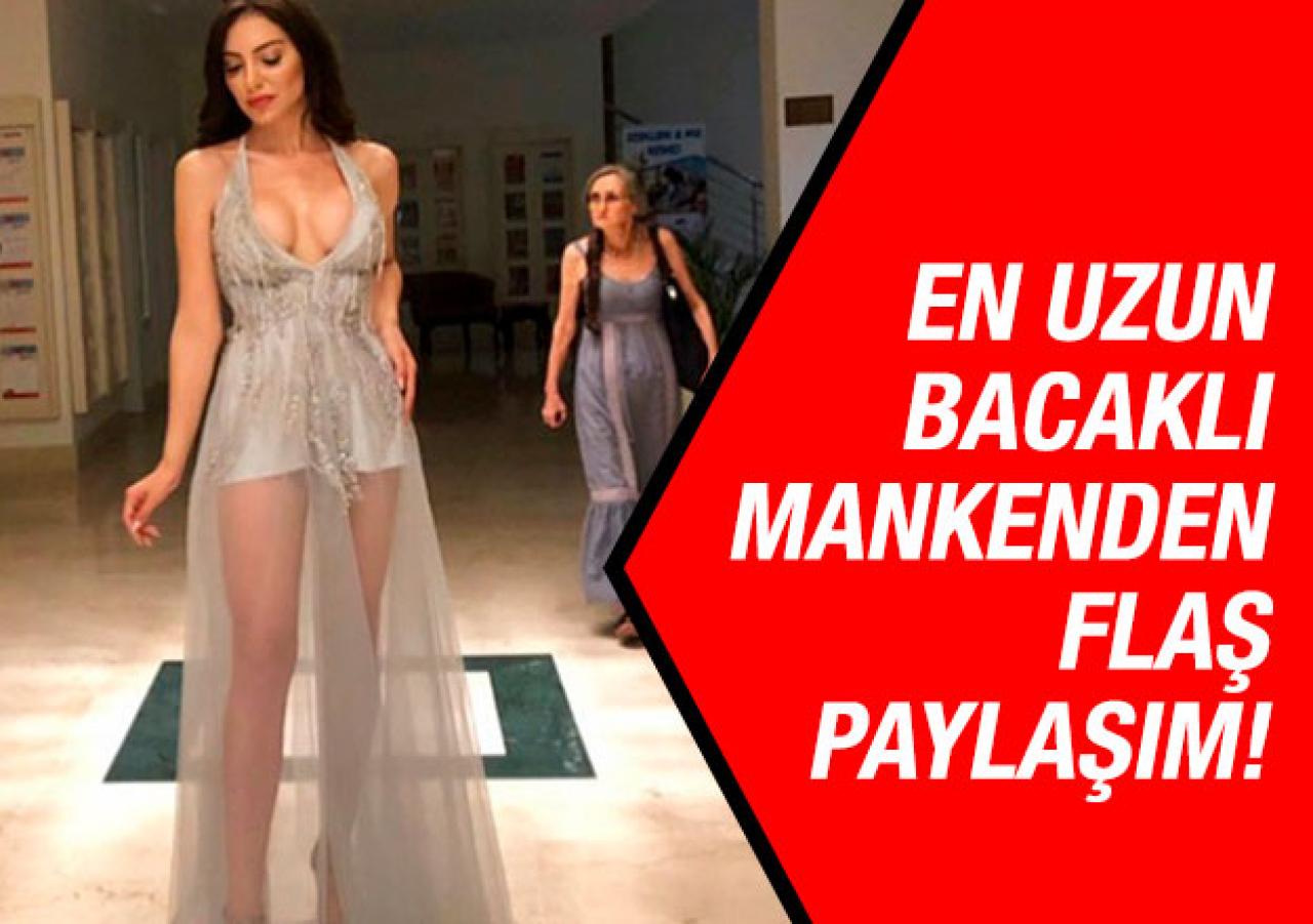 En uzun bacaklı mankenden cesur paylaşım