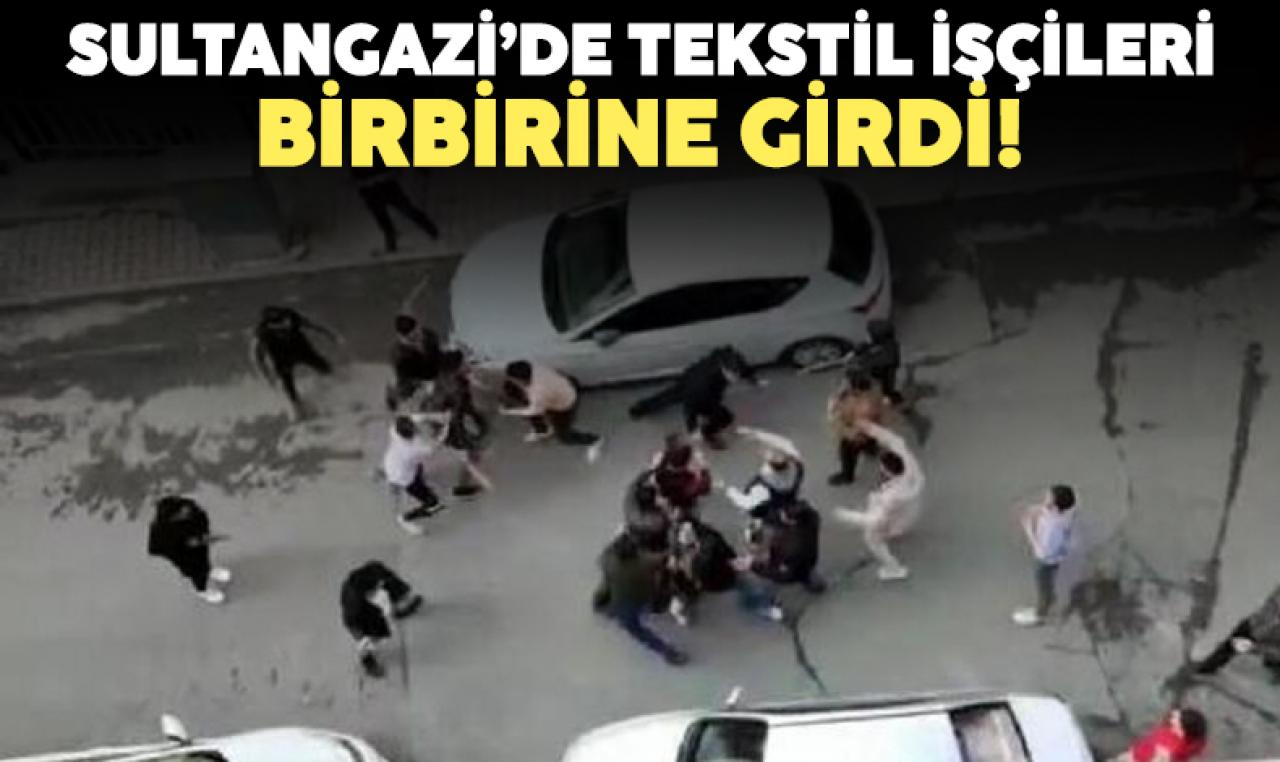 Sultangazi'de tekstil işçilerinin kavgasI! 1 kişi ensesinden bıçaklandı