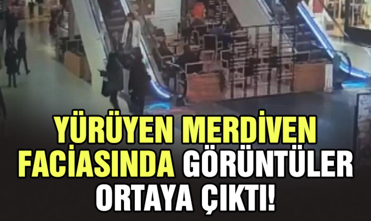 Şişli'deki yürüyen merdiven dehşetinin güvenlik kamerası görüntüleri ortaya çıktı