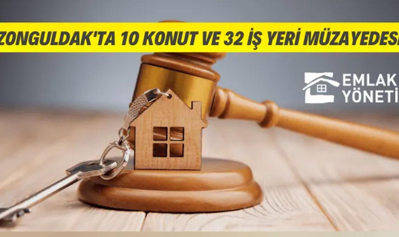 Zonguldak'ta 10 konut ve 32 iş yeri satılacak