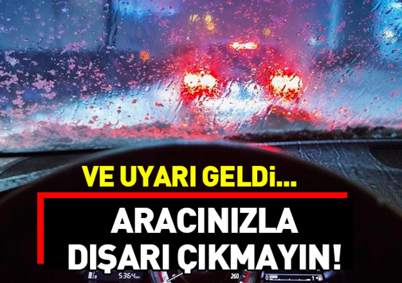 AKOM'dan kişisel araç kullanmama uyarısı!  Kriz masası oluşturuldu