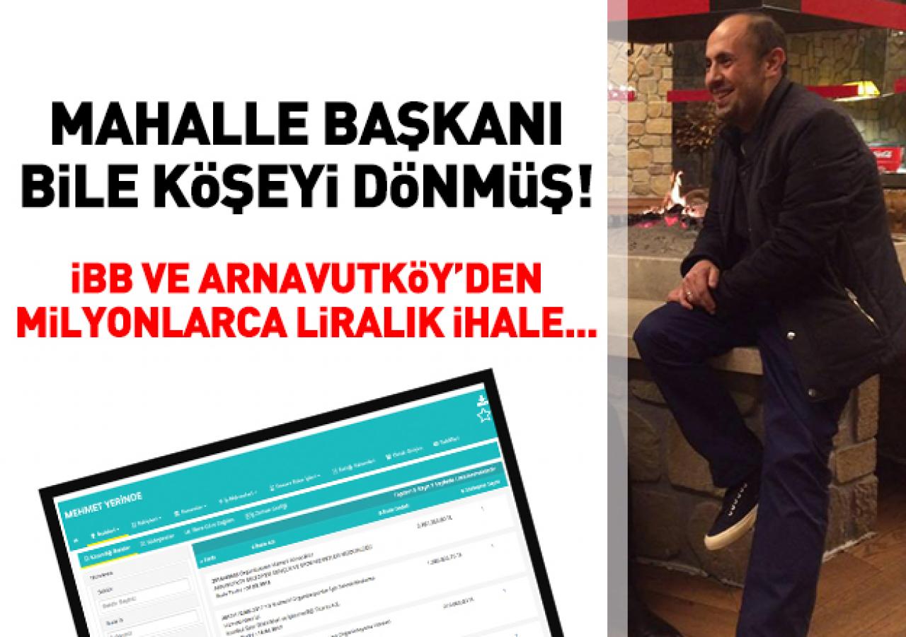 Mahalle başkanı bile köşeyi böyle dönmüş