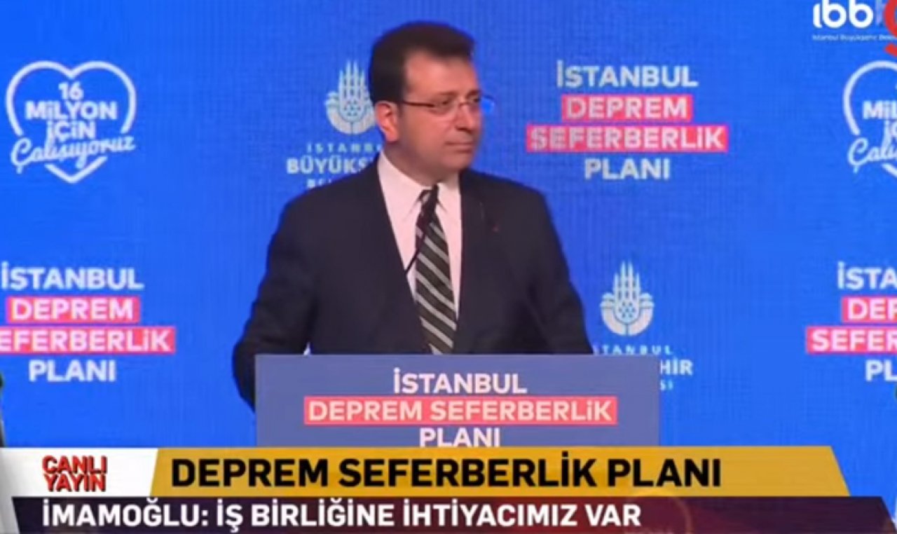 Ekrem İmamoğlu, İstanbul Deprem Seferberlik Planı'nı açıkladı: Düzen değiştiriyoruz