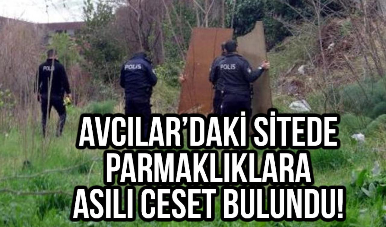 Avcılar'da site parmaklıklarına asılı ceset bulundu