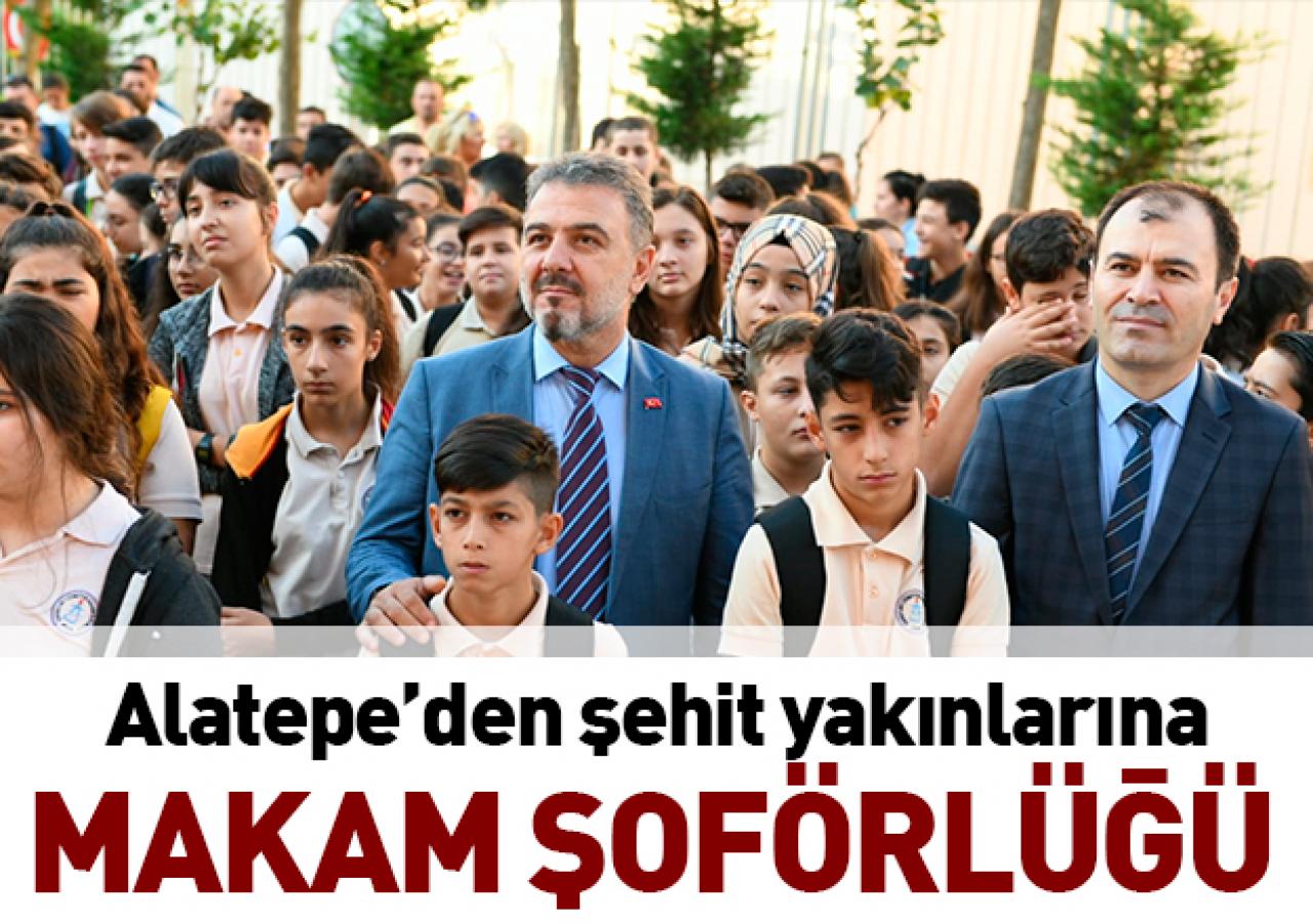 Şehit yakınlarına makam şoförlüğü