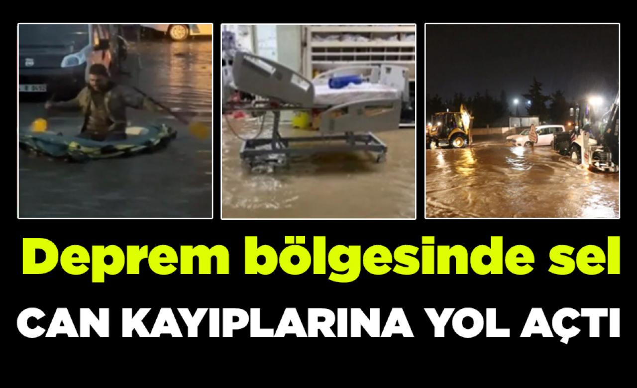 Deprem bölgesinde sel can kayıplarına yol açtı