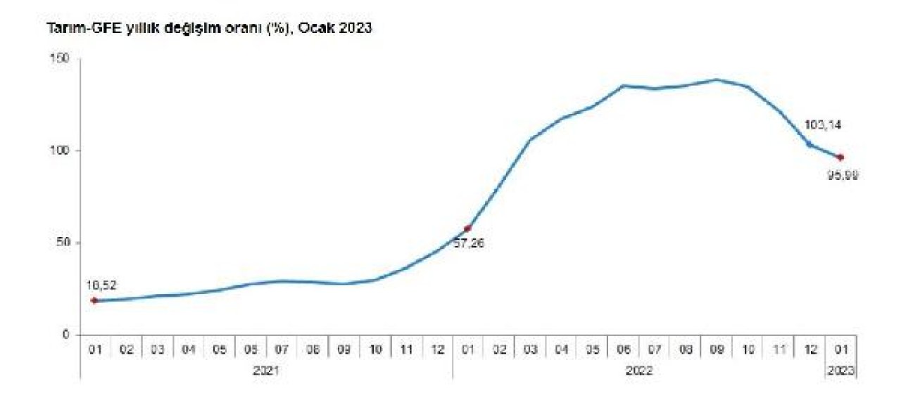 TÜİK: Tarımsal girdi fiyat endeksi ocakta arttı