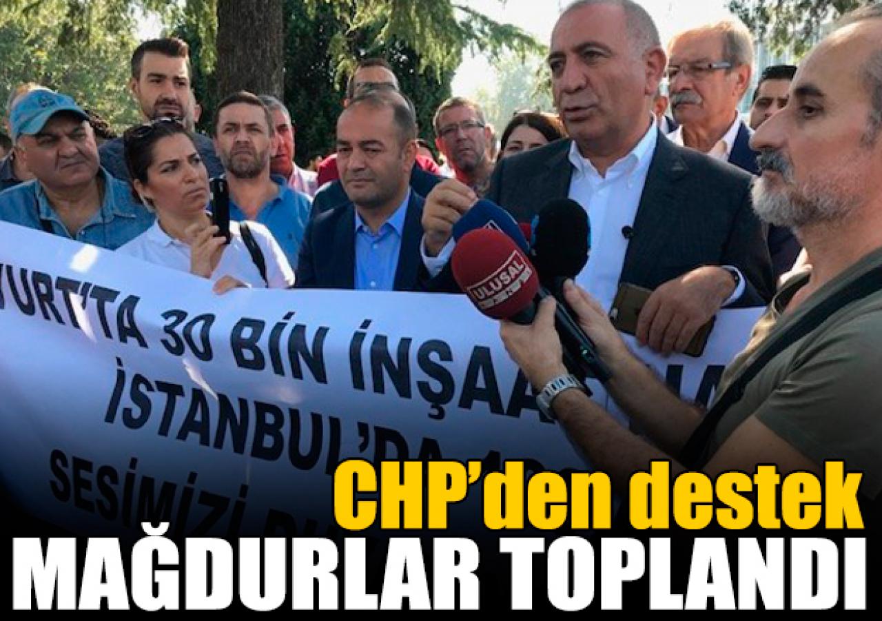 İmar mağdurları parkta toplandı