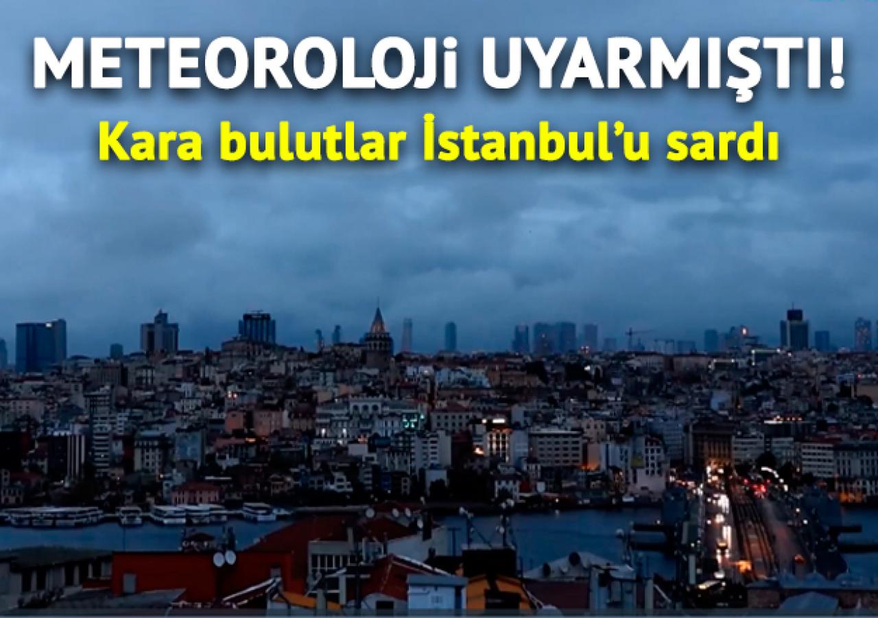 Kestane Karası Fırtınası başladı! İstanbul'un üzerinde kara kara bulutlar dolaşıyor