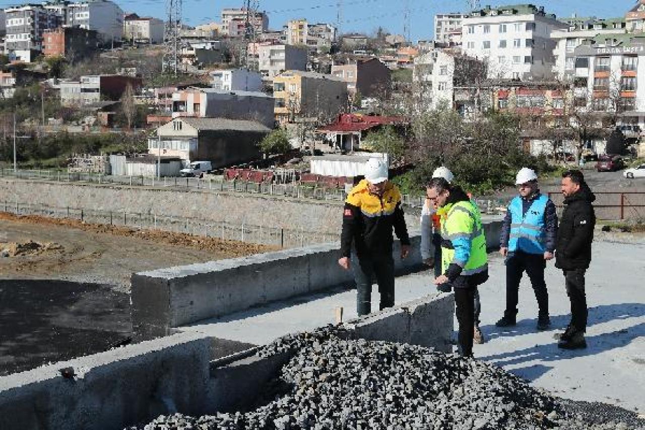 Başakşehir'de yeni bağlantı yolunun yapımında sona gelindi 